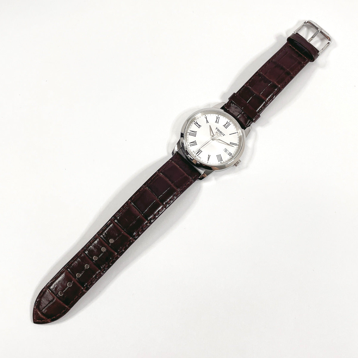 Tissot T033410B Stainless Steel Leather Quartz Watch