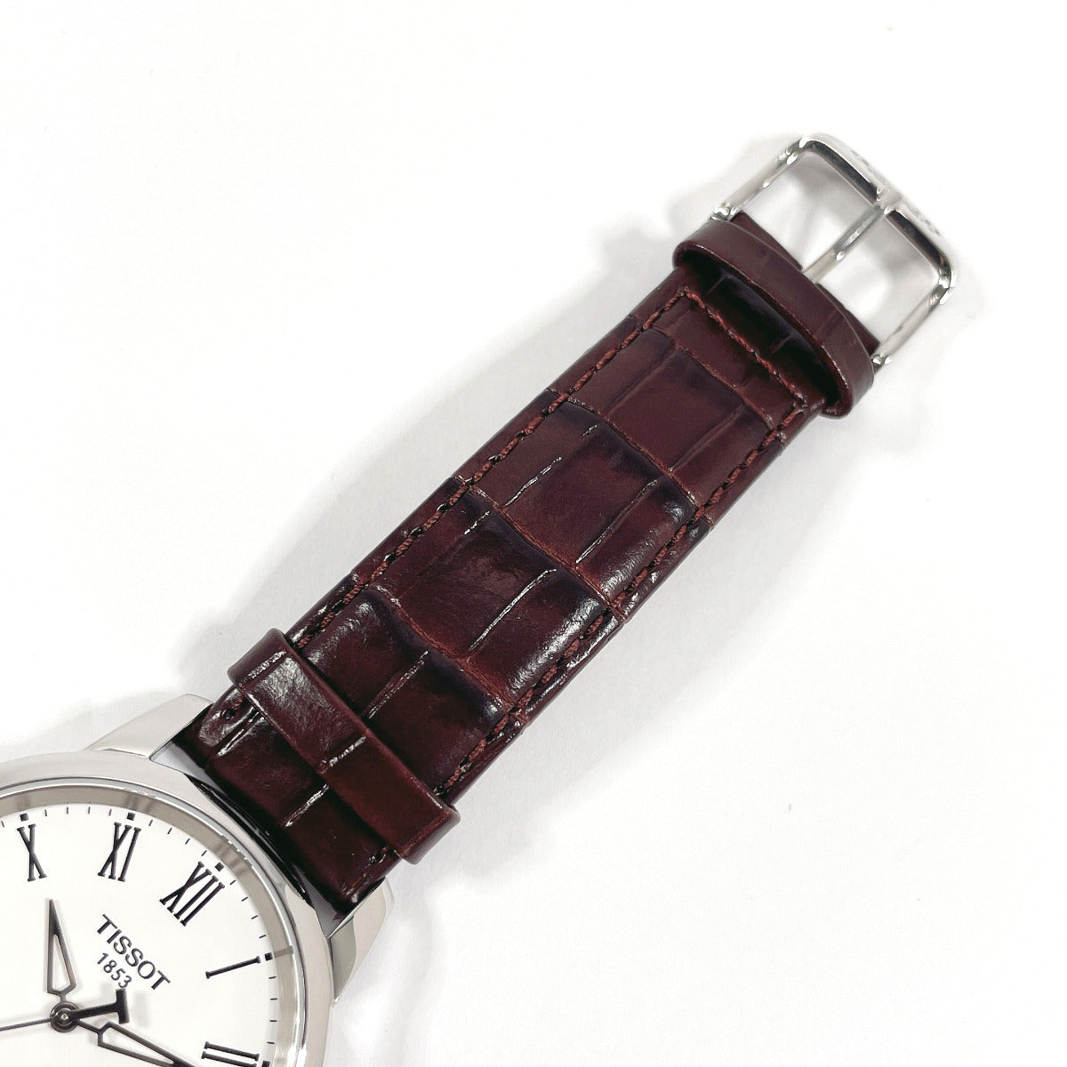 Tissot T033410B Stainless Steel Leather Quartz Watch