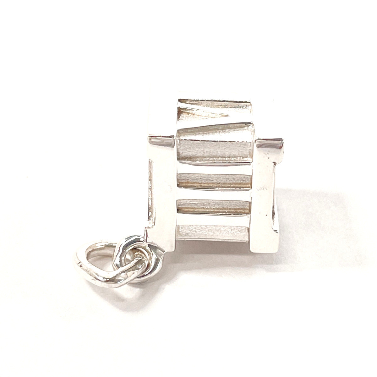 Tiffany & Co Atlas Cube Silver Pendant