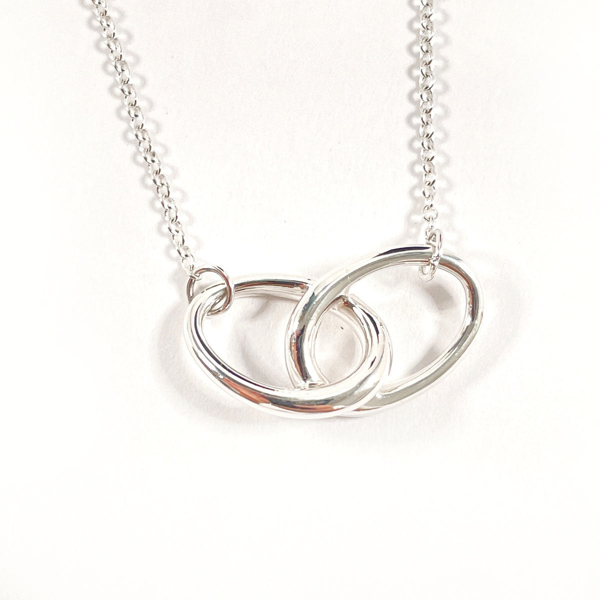 Tiffany & Co Silver Double Loop Necklace