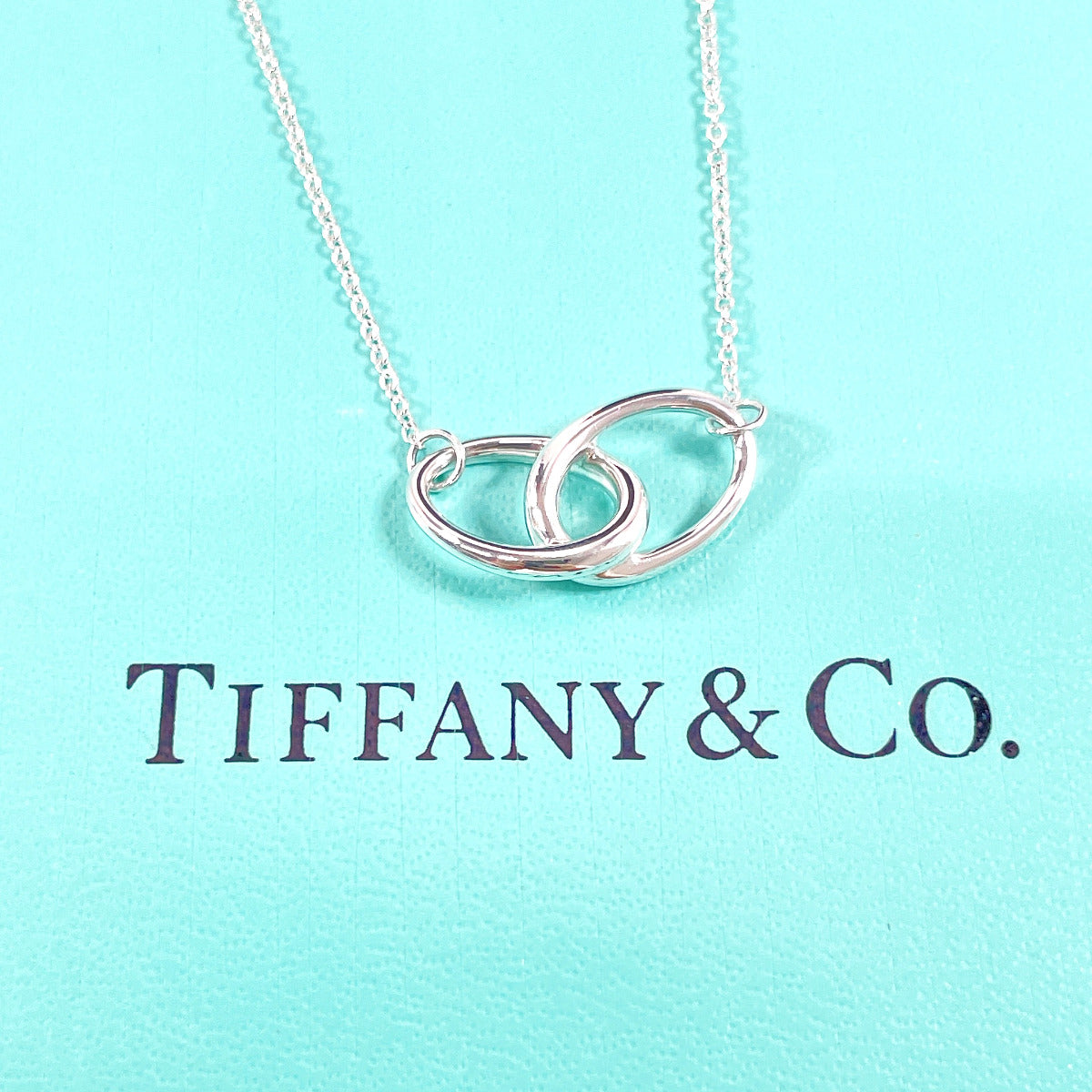 Tiffany & Co Silver Double Loop Necklace