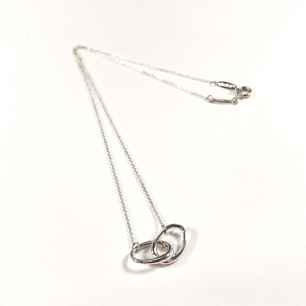 Tiffany & Co Silver Double Loop Necklace