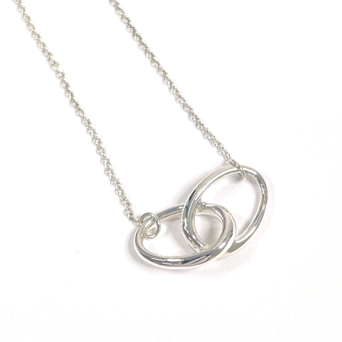 Tiffany & Co Silver Double Loop Necklace