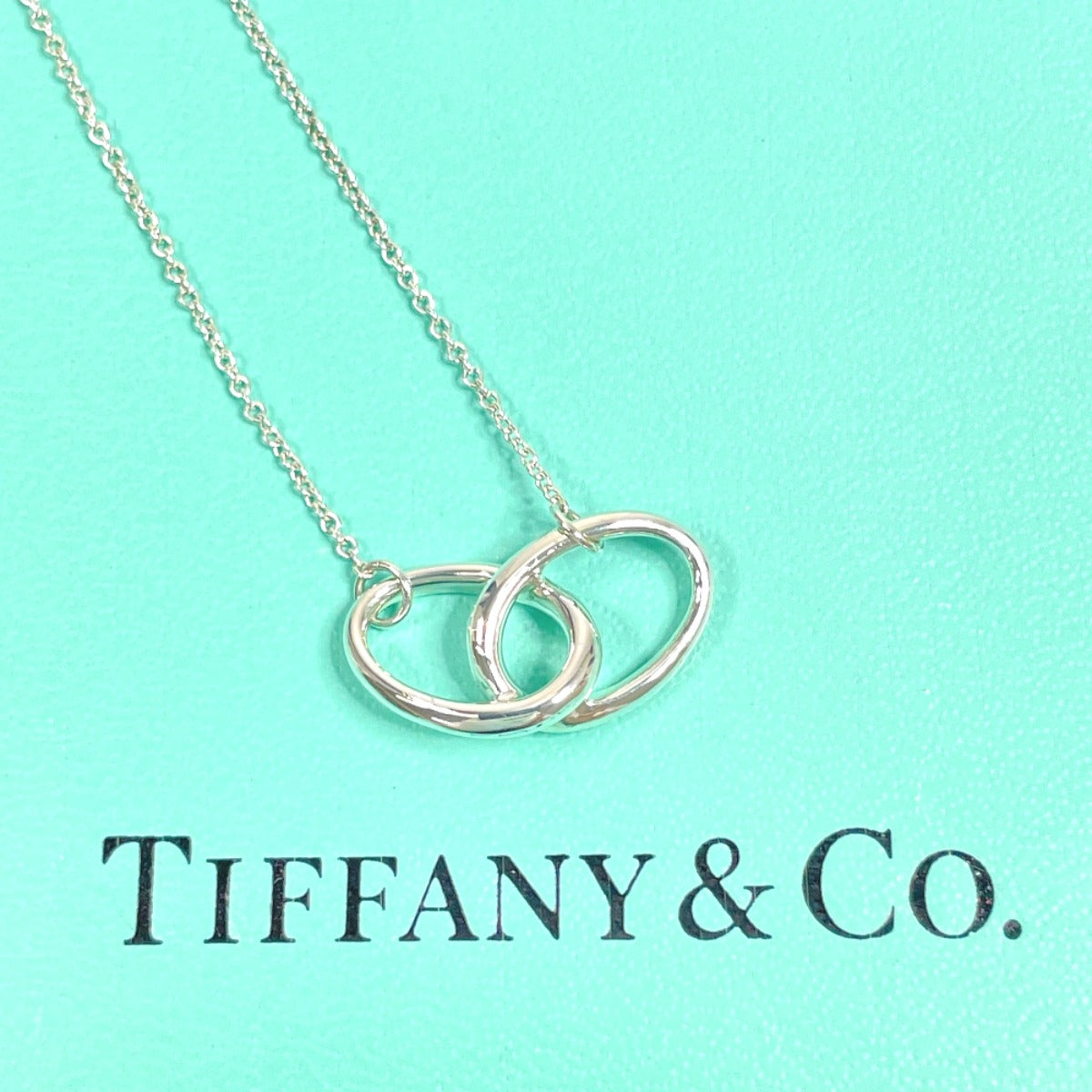 Tiffany & Co Silver Double Loop Necklace