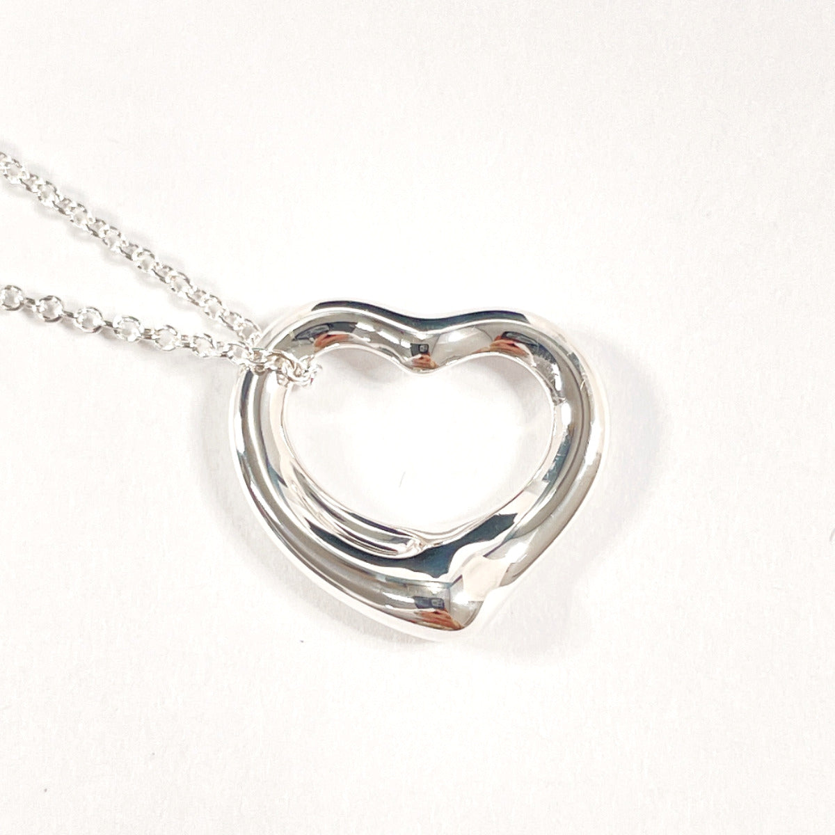 Tiffany & Co Open Heart Necklace Silver 925