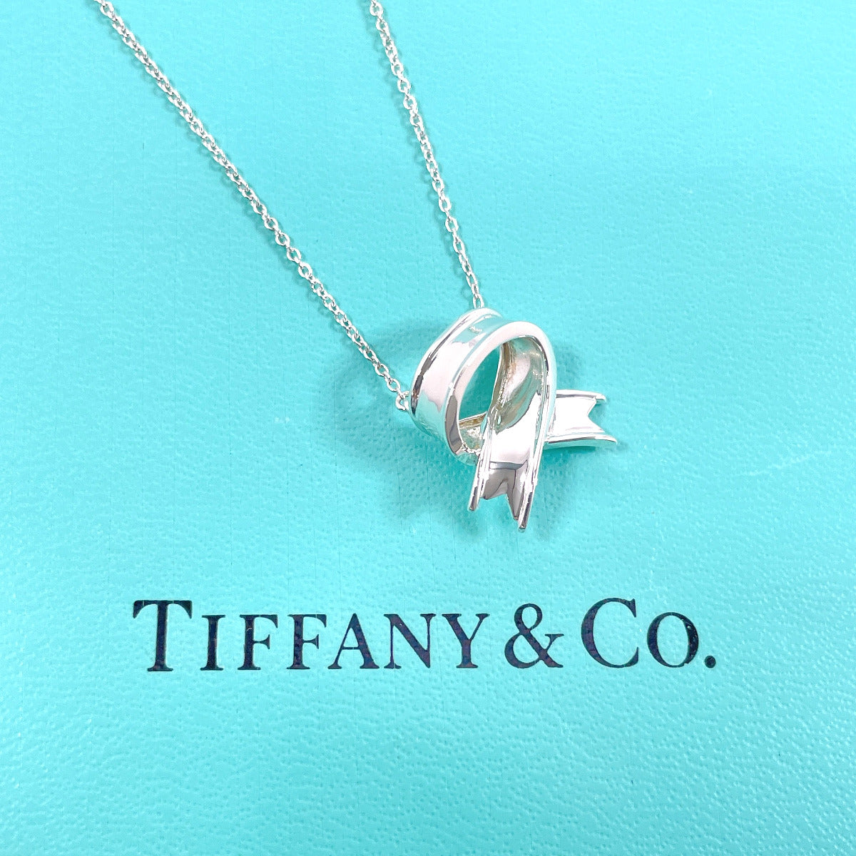 Tiffany & Co Silver 925 Ribbon Necklace