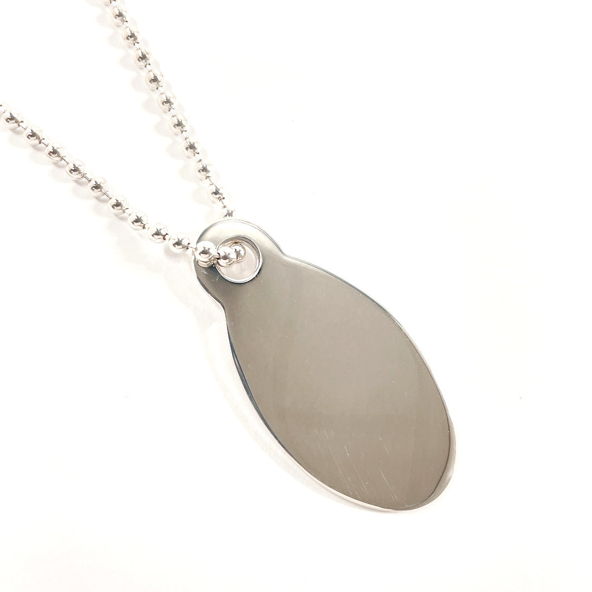 Tiffany & Co Silver 925 Oval Tag Necklace