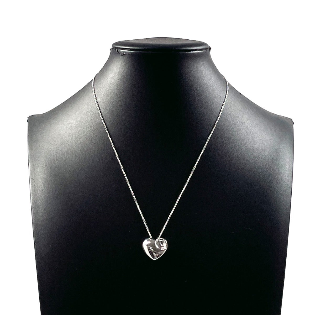 Tiffany & Co Silver 925 Folded Heart Necklace