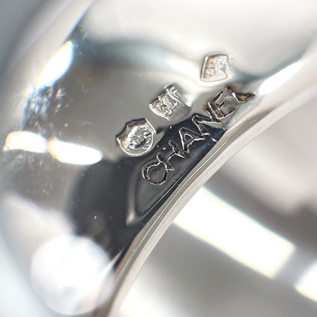 Chanel Silver 925 Logo Ring