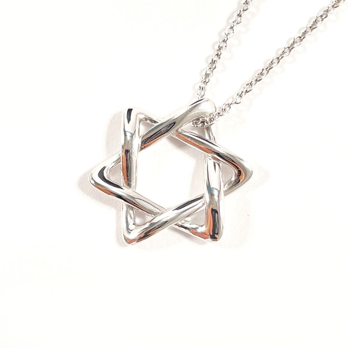 Tiffany & Co Silver Star of David Necklace