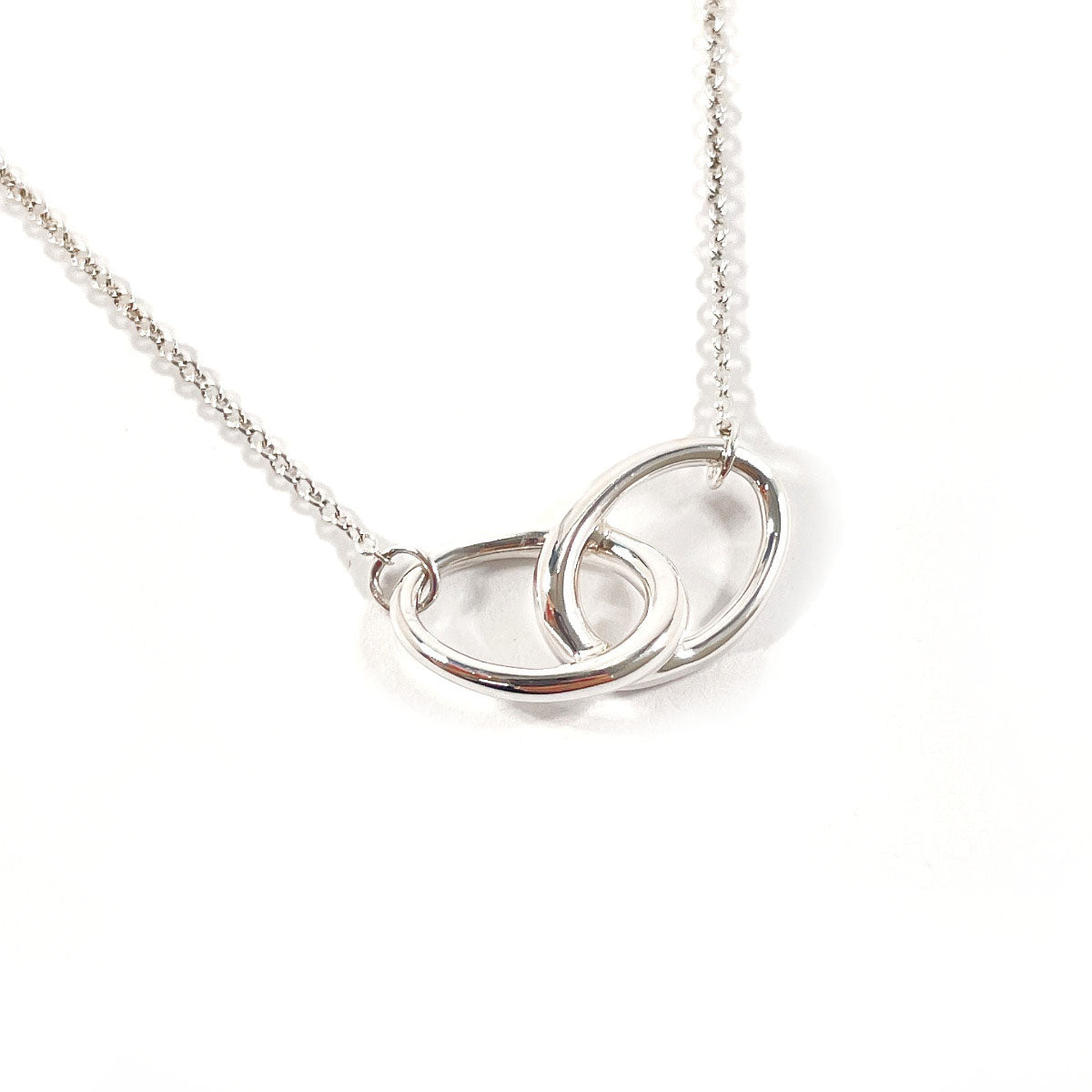 Tiffany & Co Silver Double Loop Necklace