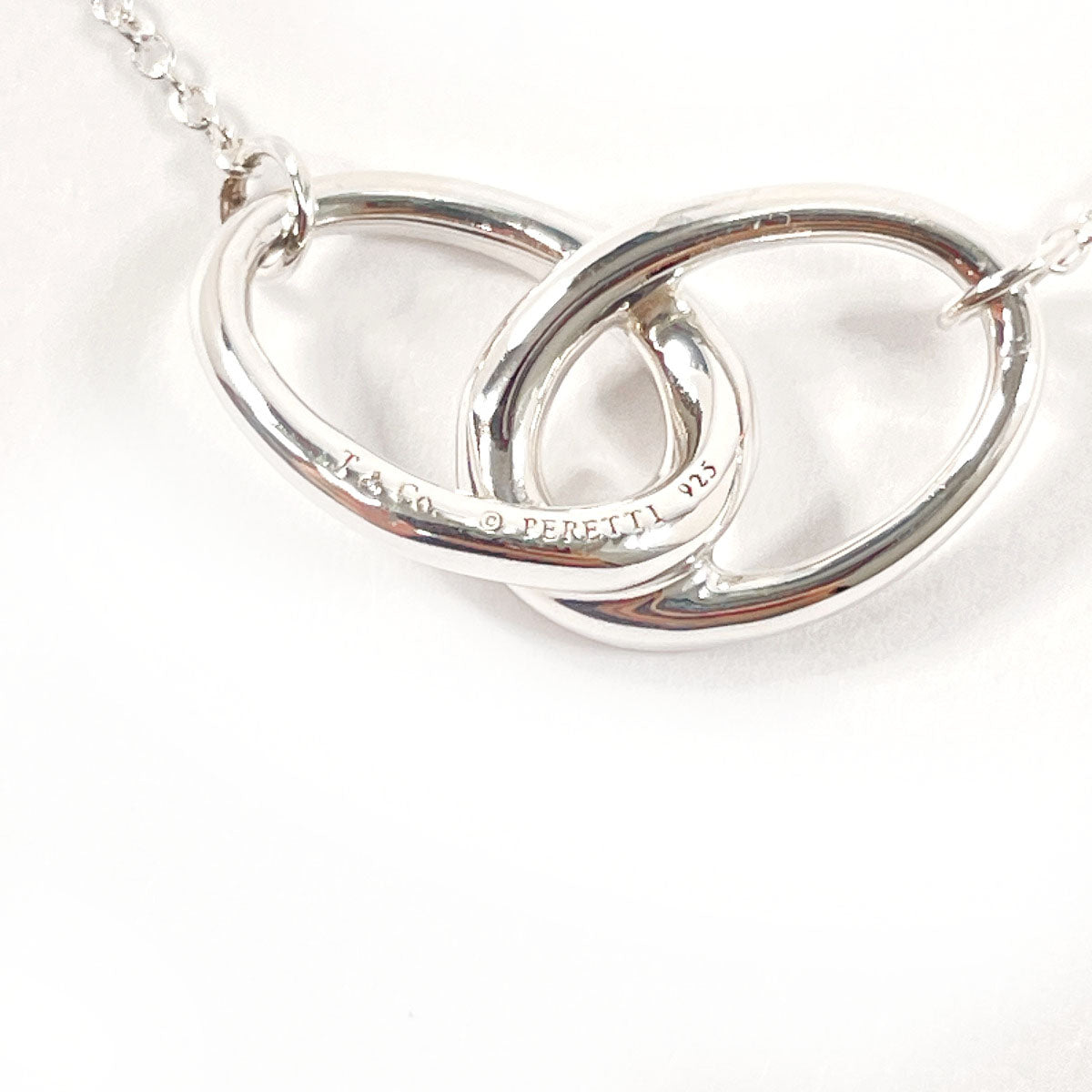 Tiffany & Co Silver Double Loop Necklace