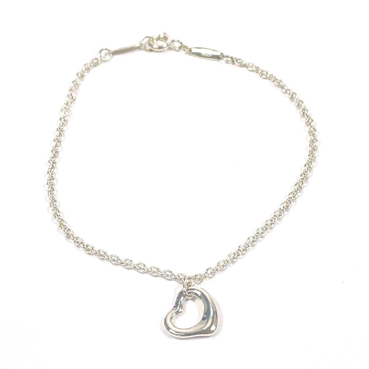 Tiffany & Co Open Heart Elsa Peretti Silver Bracelet