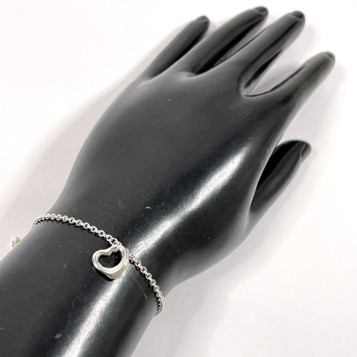 Tiffany & Co Open Heart Elsa Peretti Silver Bracelet