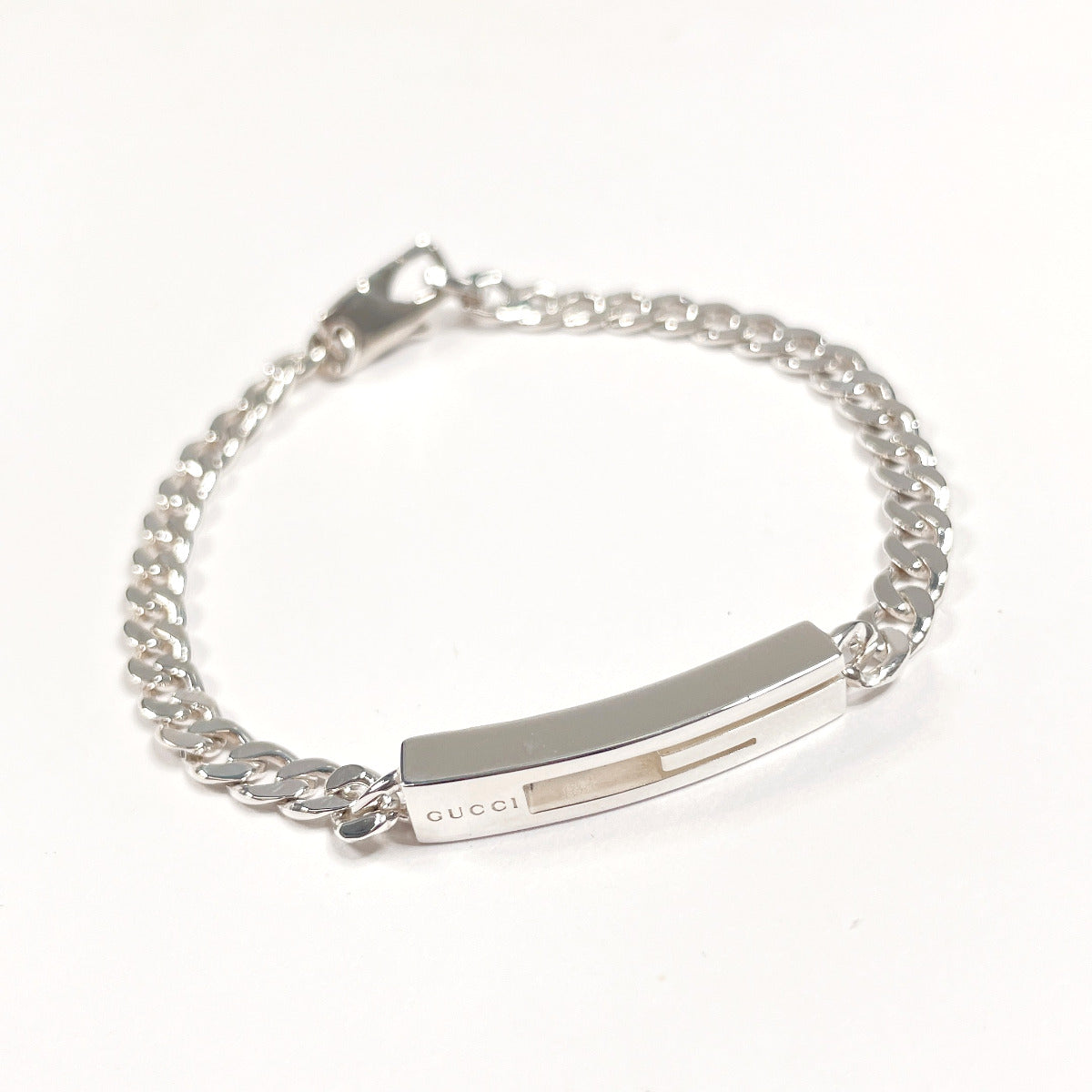 Gucci Silver 925 Cutout G Bracelet