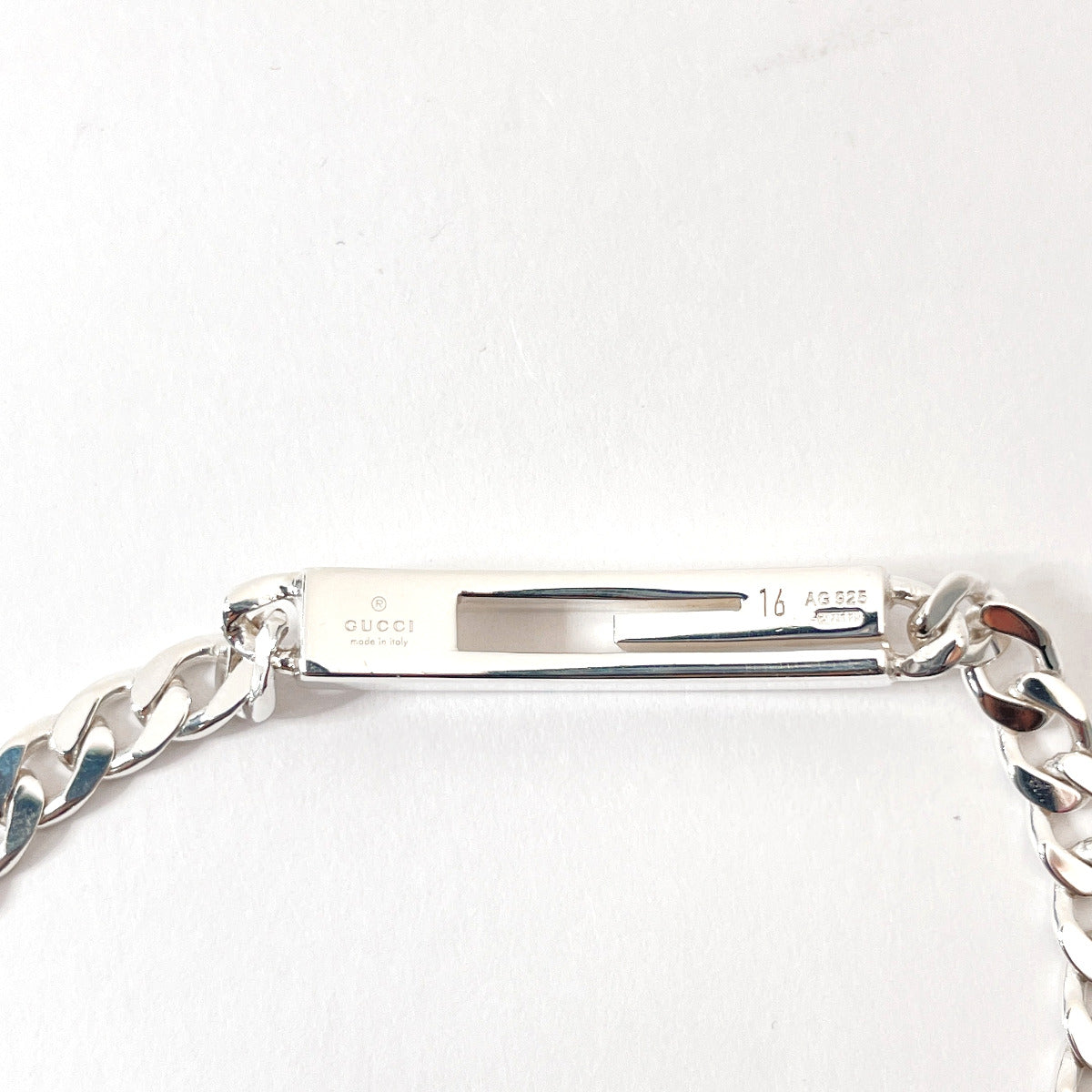 Gucci Silver 925 Cutout G Bracelet