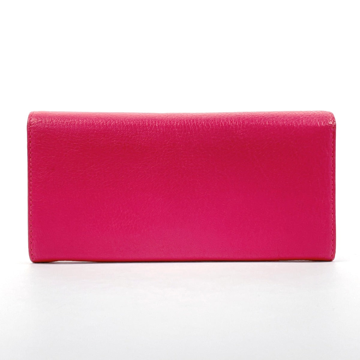 Miu Miu Leather Long Wallet Pink