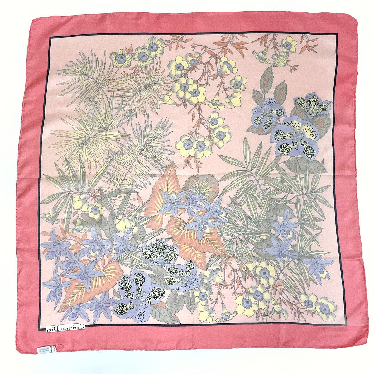 Dior Silk Scarf Pink