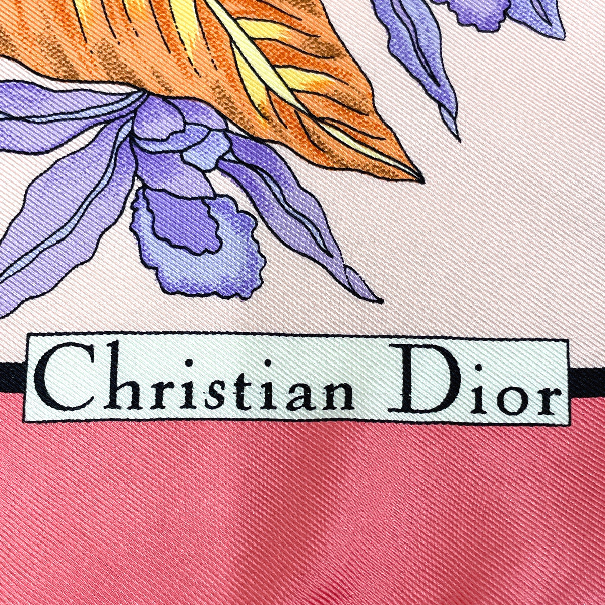 Dior Silk Scarf Pink