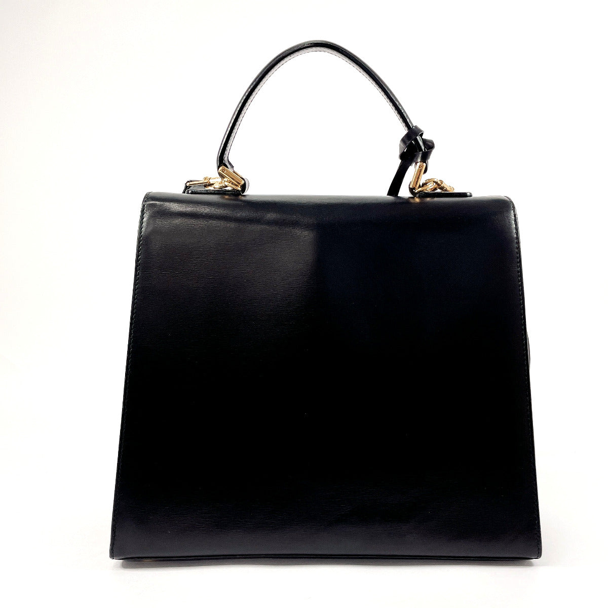 Gucci Leather Handbag Black 2WAY