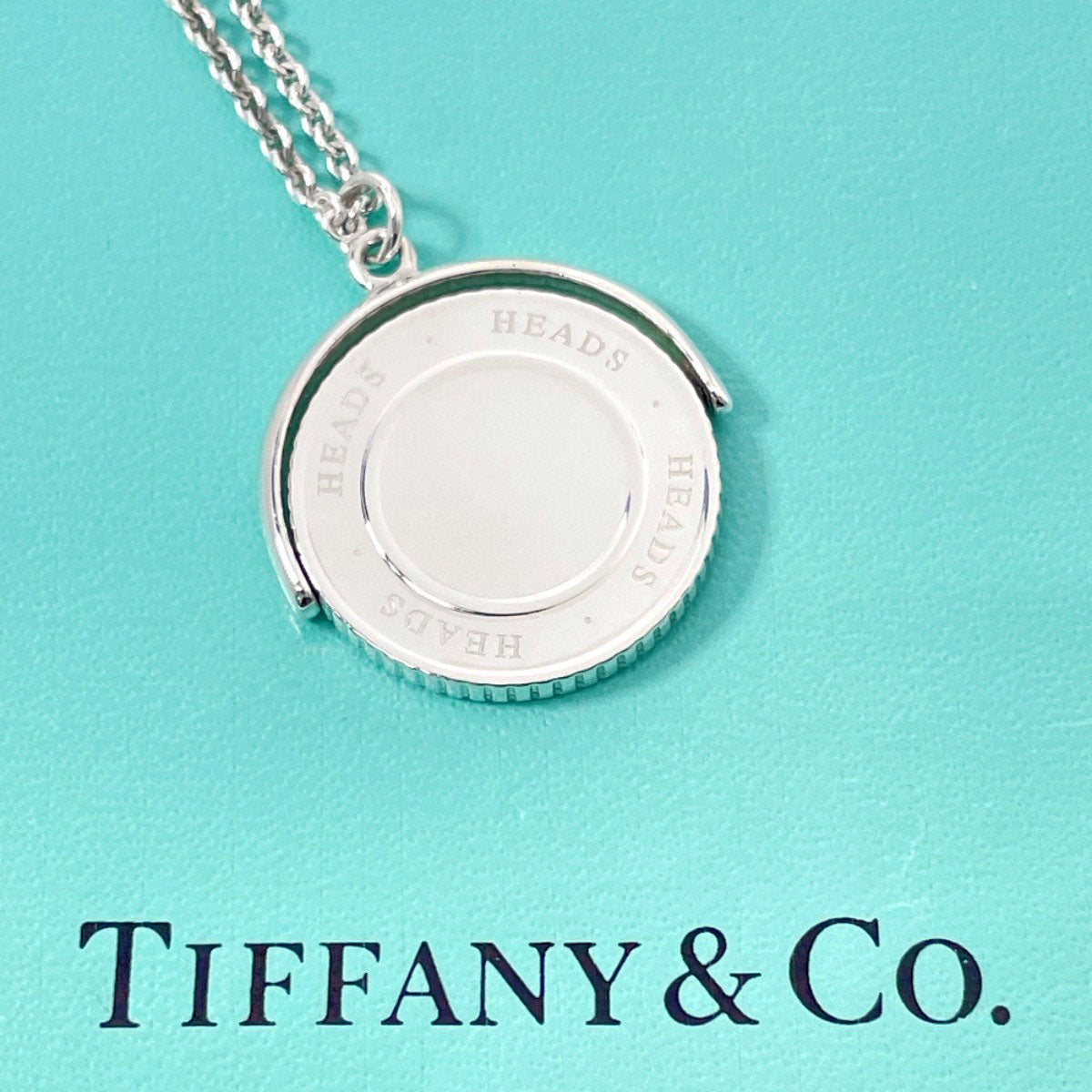 Tiffany & Co Silver 925 Coin Motif Necklace