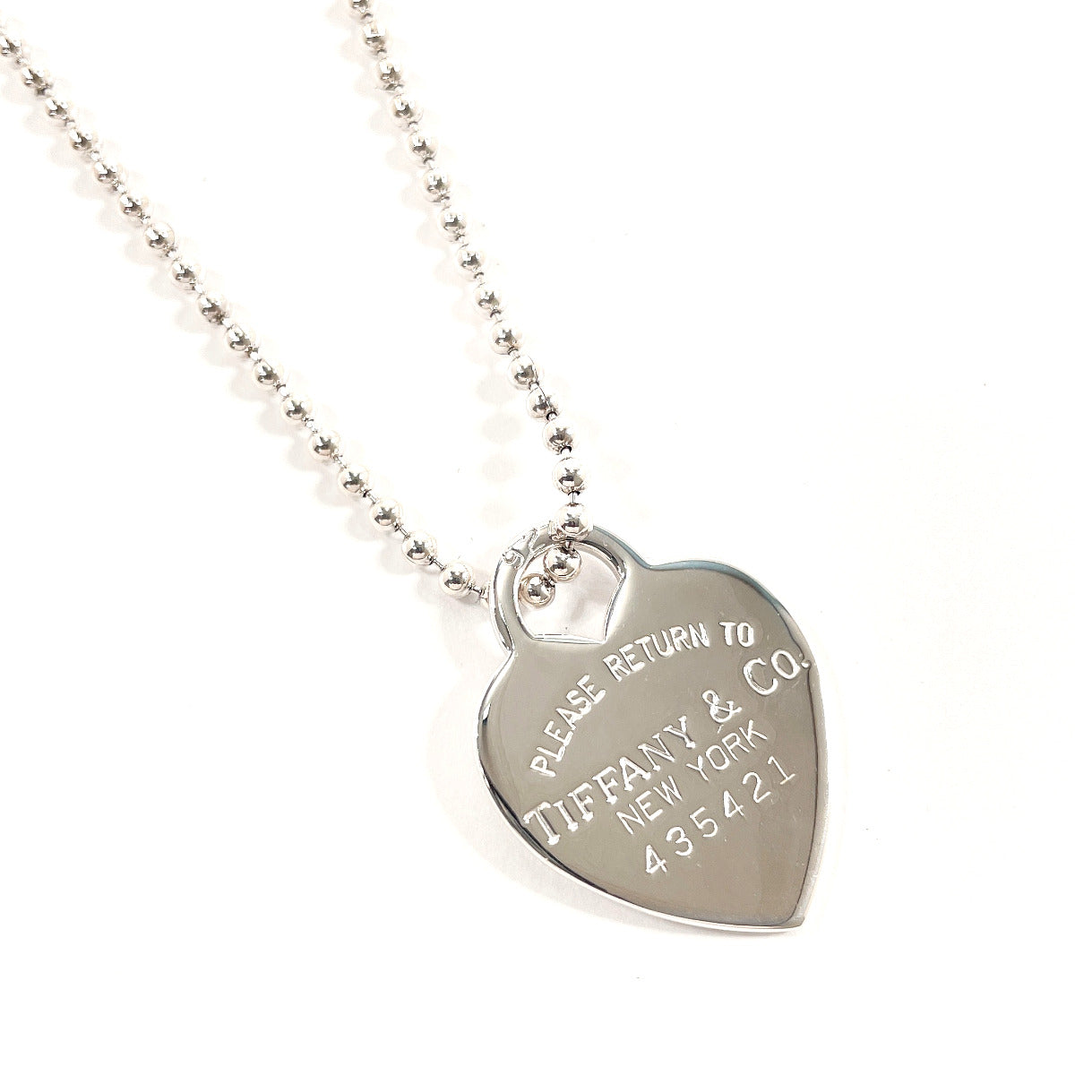 Tiffany & Co Silver 925 Heart Tag Necklace