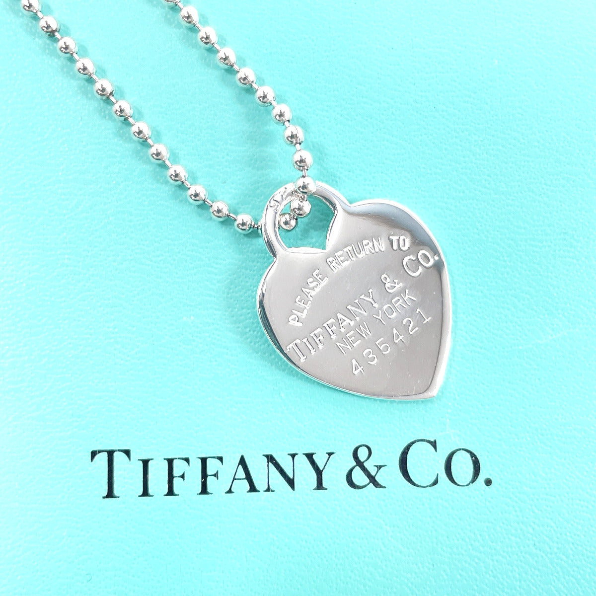 Tiffany & Co Silver 925 Heart Tag Necklace