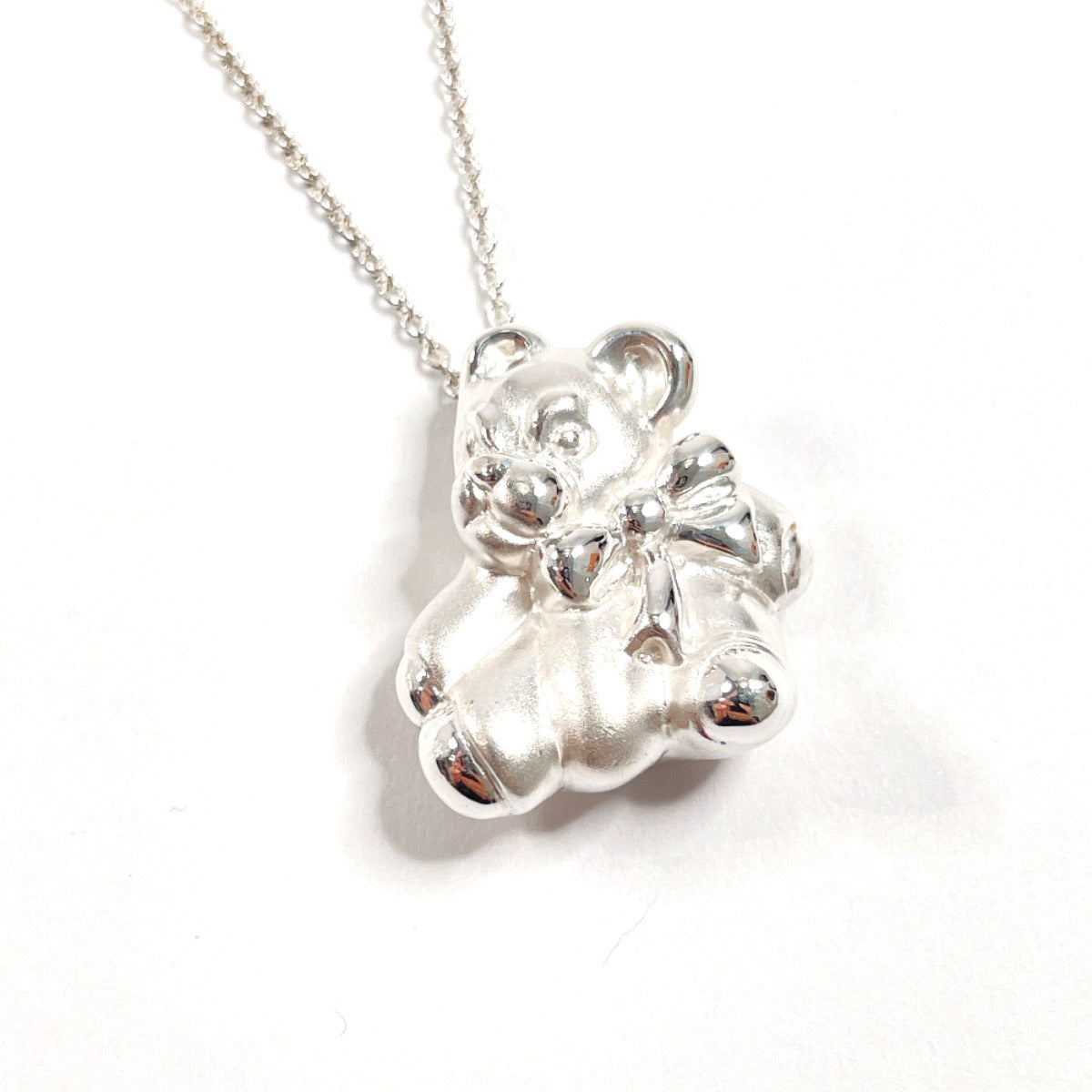 Tiffany & Co Silver 925 Teddy Bear Necklace