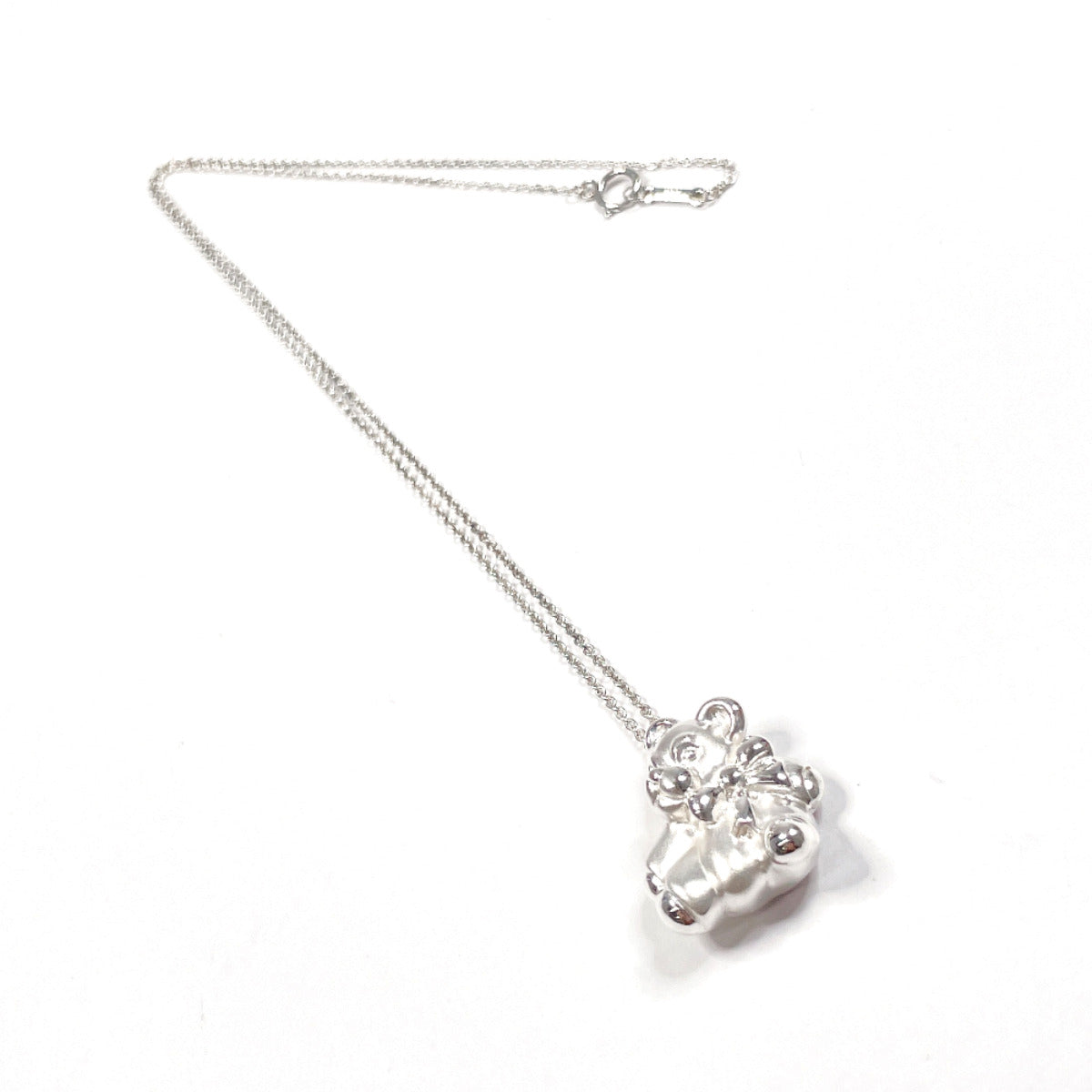 Tiffany & Co Silver 925 Teddy Bear Necklace