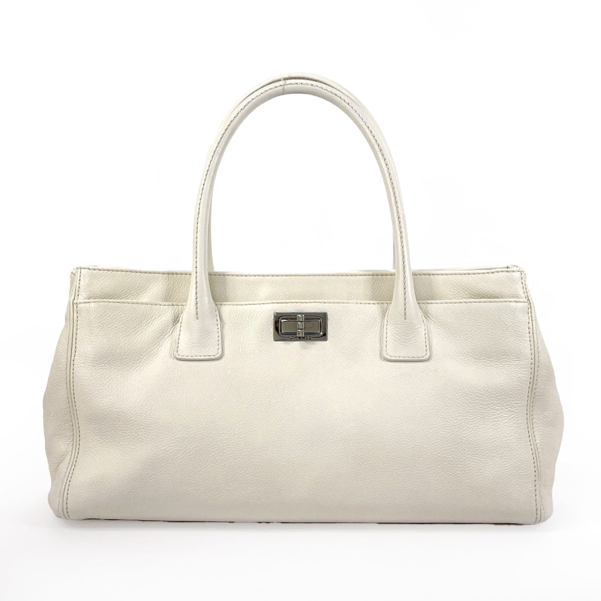 Chanel Executive Tote Bag White Caviar