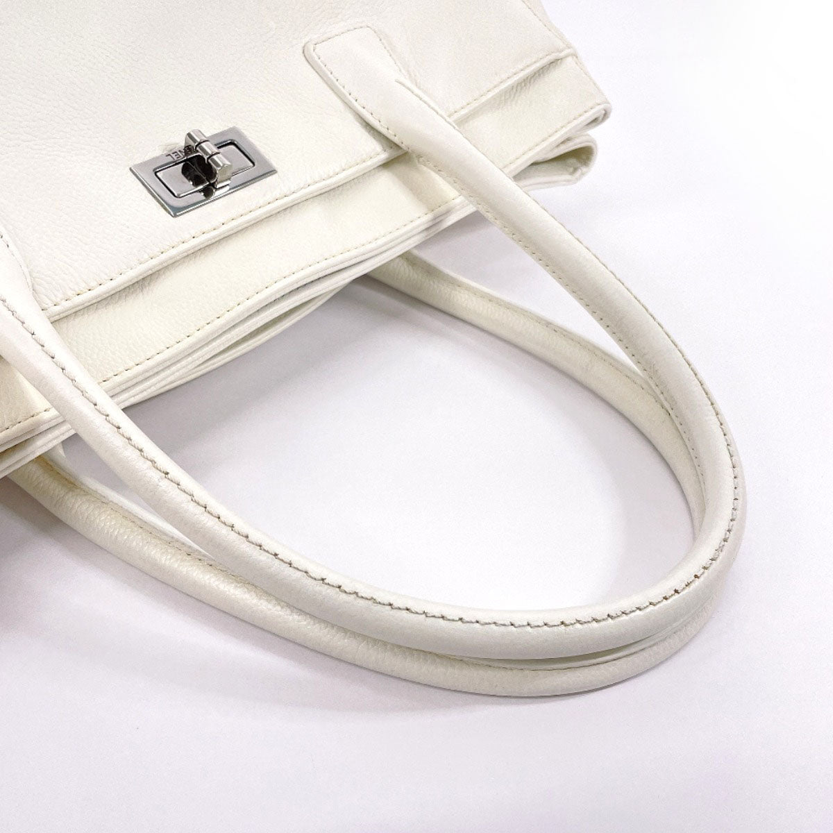 Chanel Executive Tote Bag White Caviar