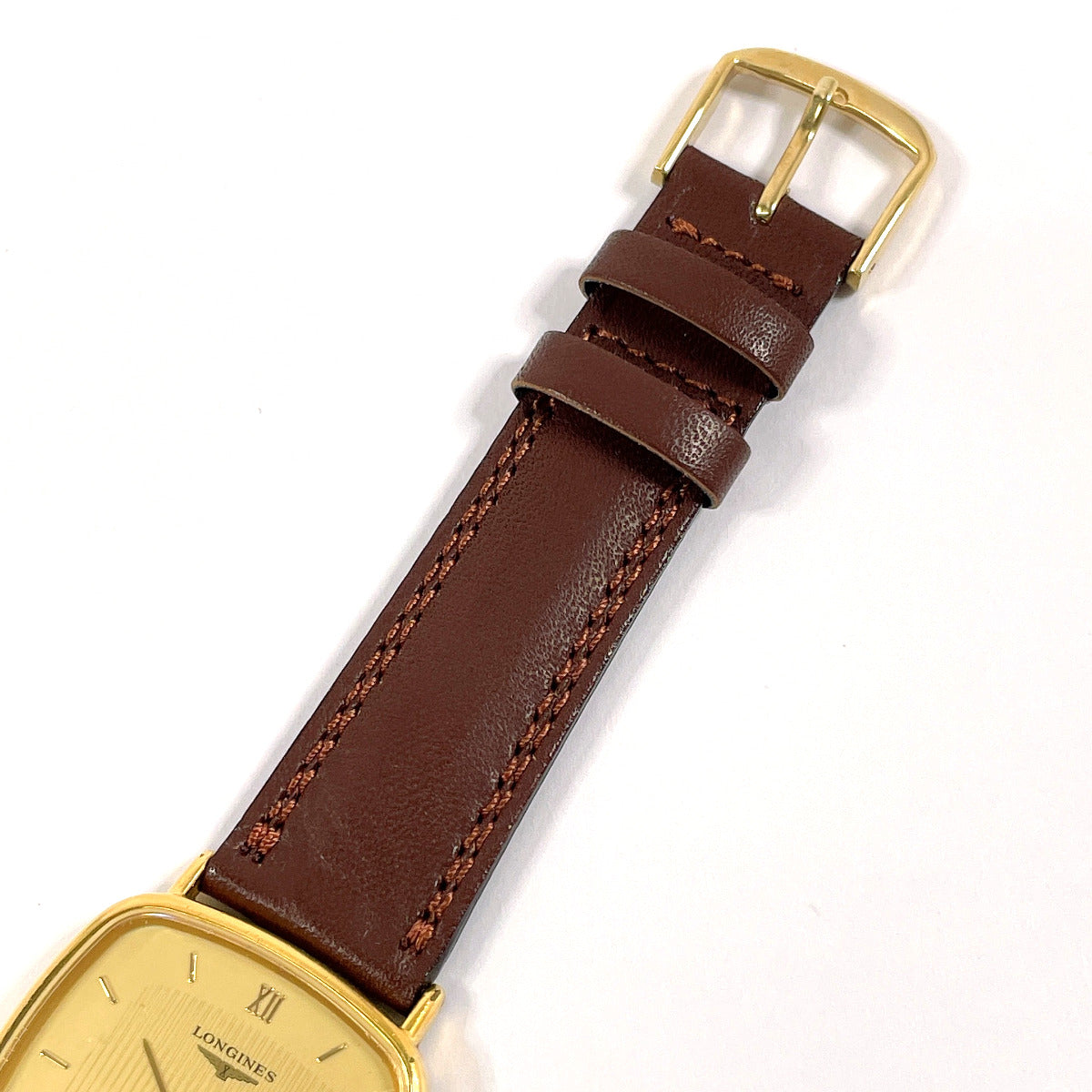 Longines Stainless Steel Leather Quartz Watch