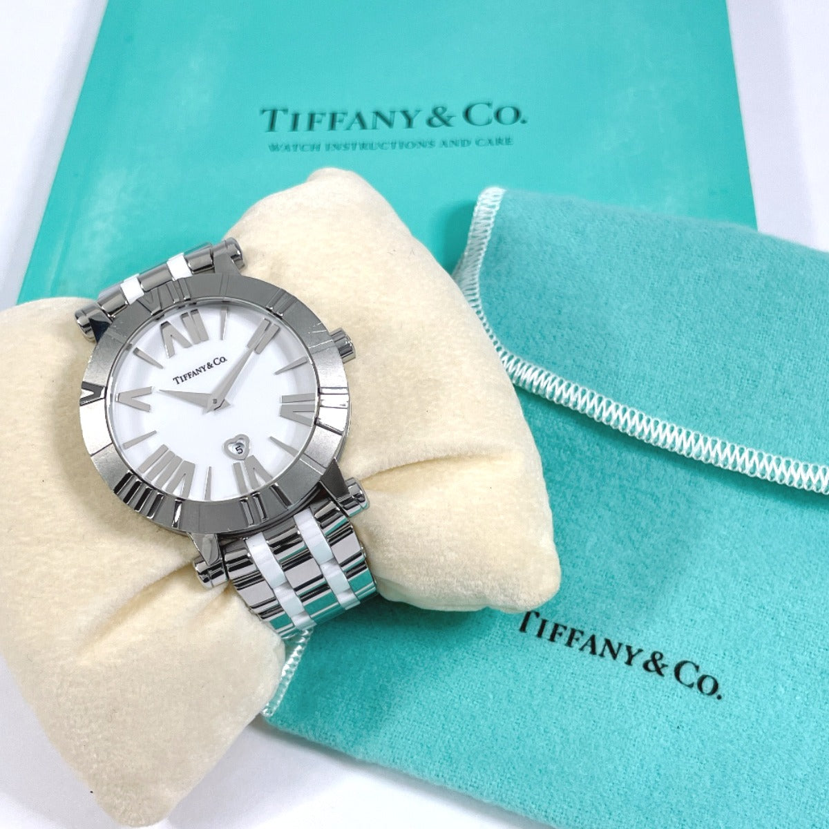 Tiffany & Co Atlas Quartz Watch Stainless Steel/Ceramic