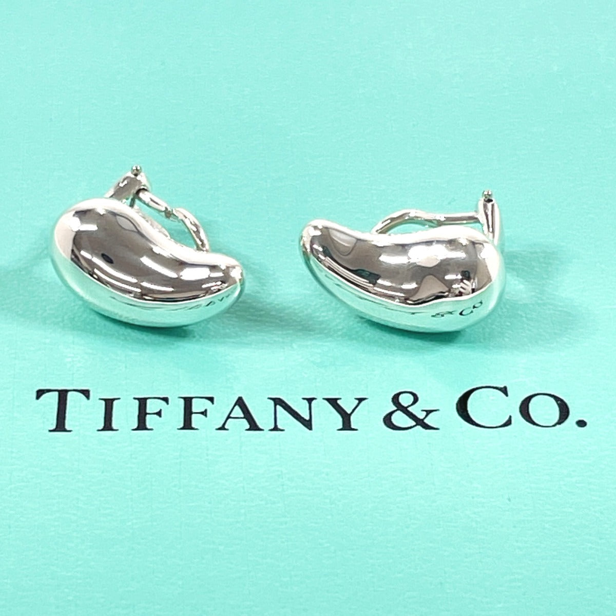 Tiffany & Co Teardrop Elsa Peretti Silver Earrings