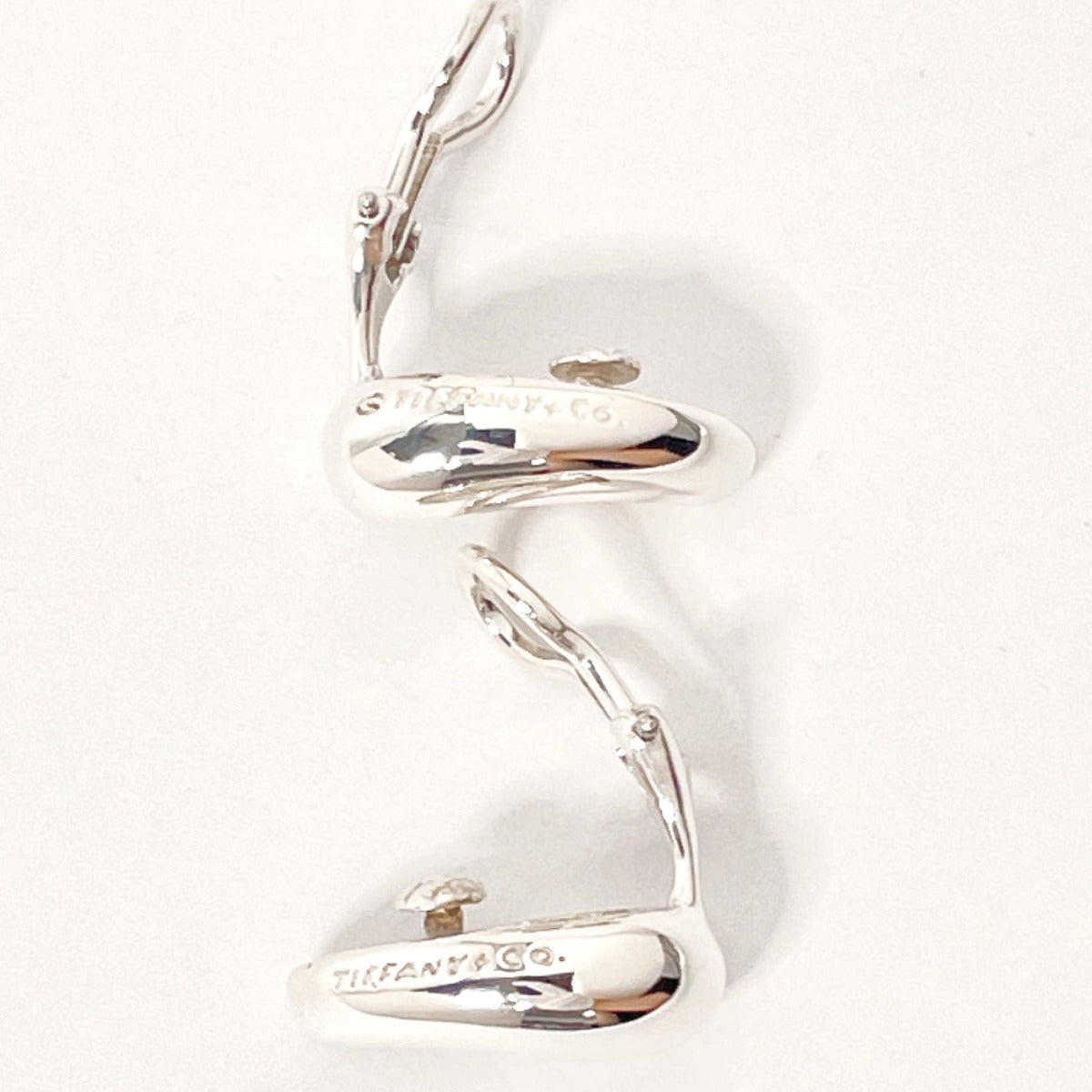 Tiffany & Co Teardrop Elsa Peretti Silver Earrings