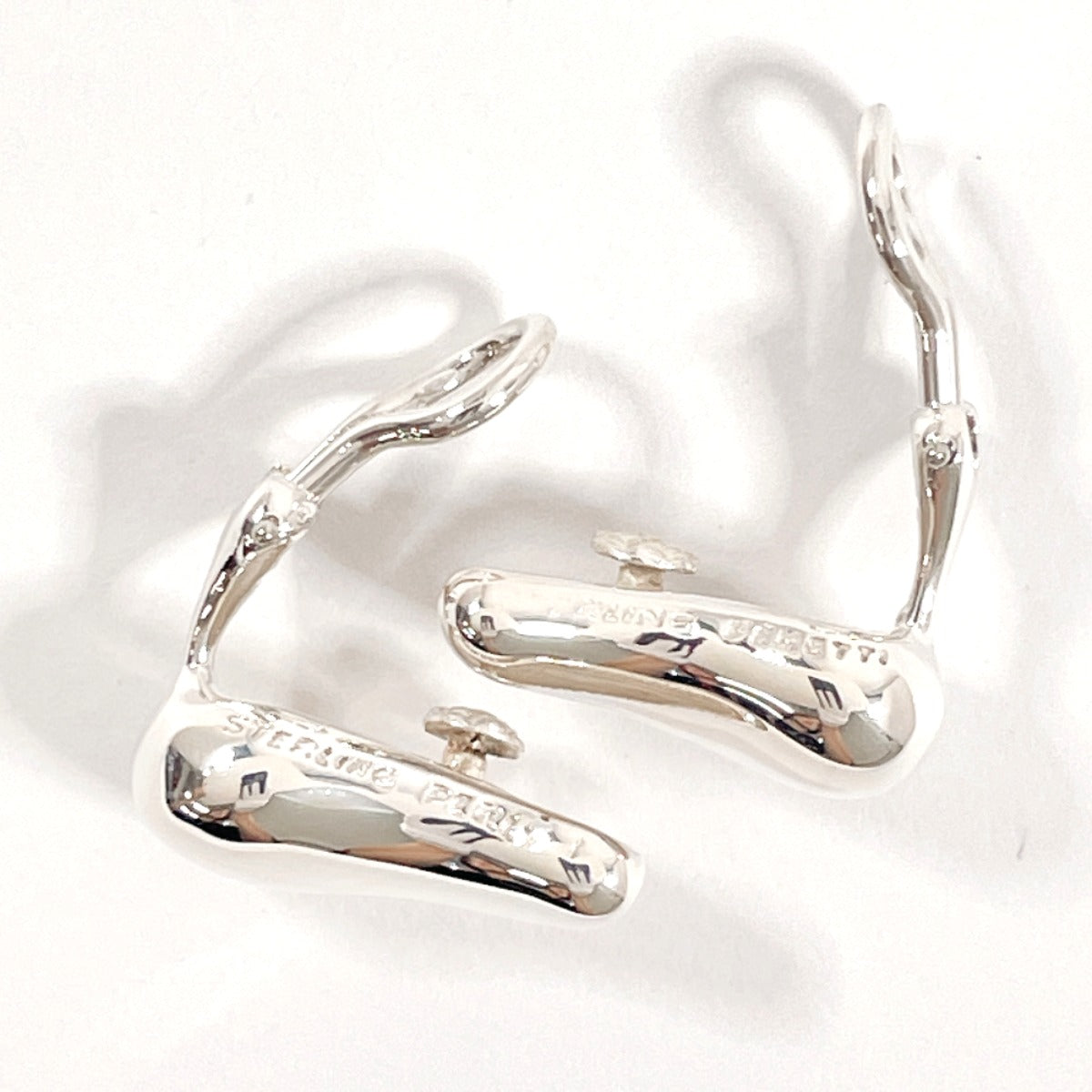 Tiffany & Co Teardrop Elsa Peretti Silver Earrings