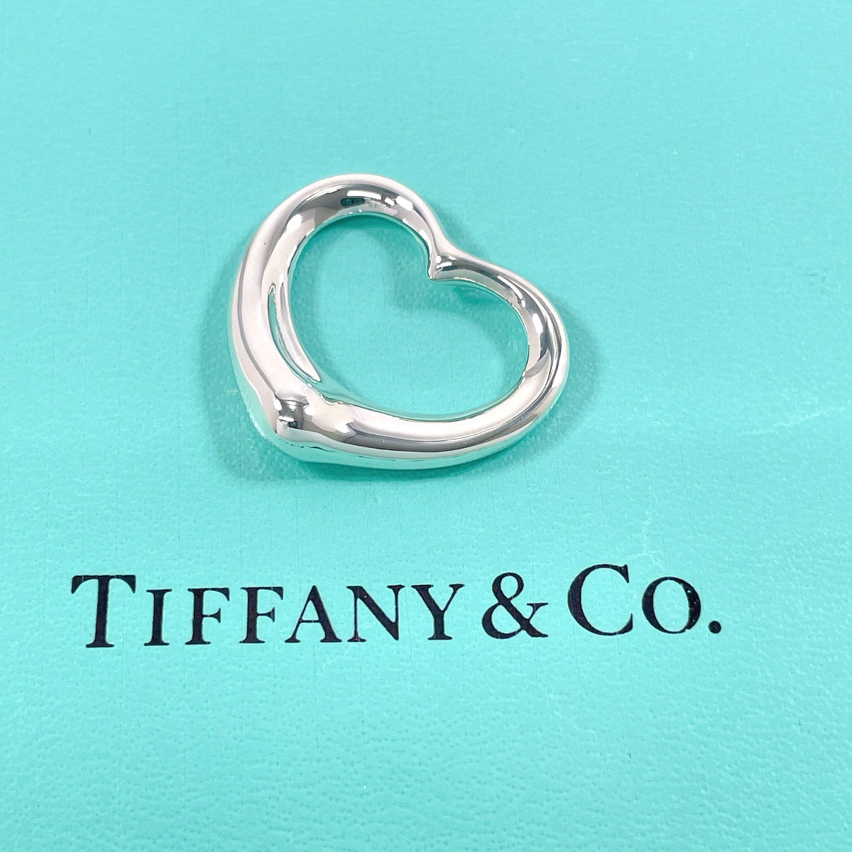 Tiffany & Co Open Heart Elsa Peretti Pendant Silver 925