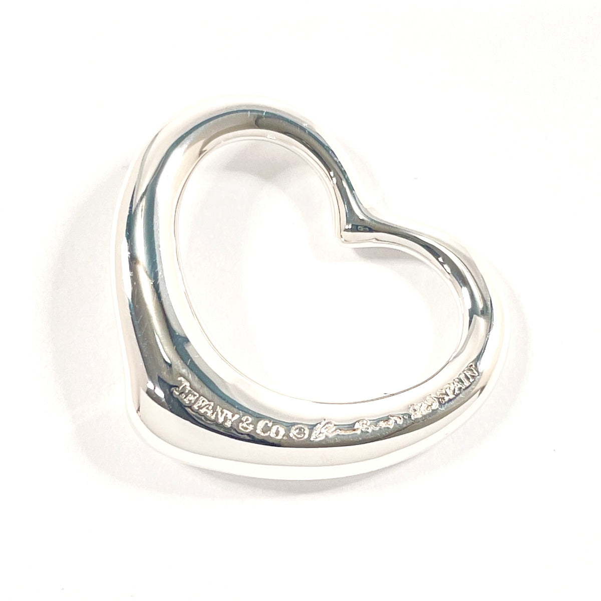 Tiffany & Co Open Heart Elsa Peretti Pendant Silver 925