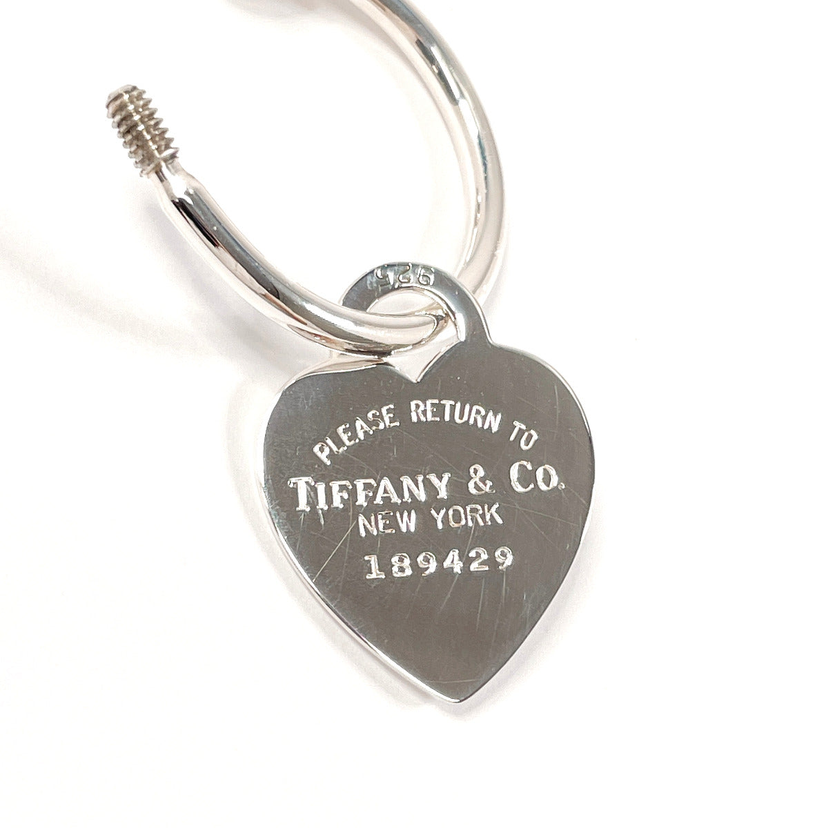 Tiffany & Co Silver 925 Heart Tag Keyring