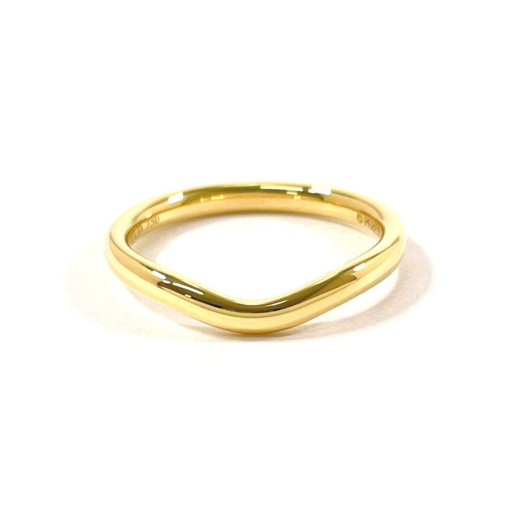 Tiffany & Co Curved Band Ring K18 Gold