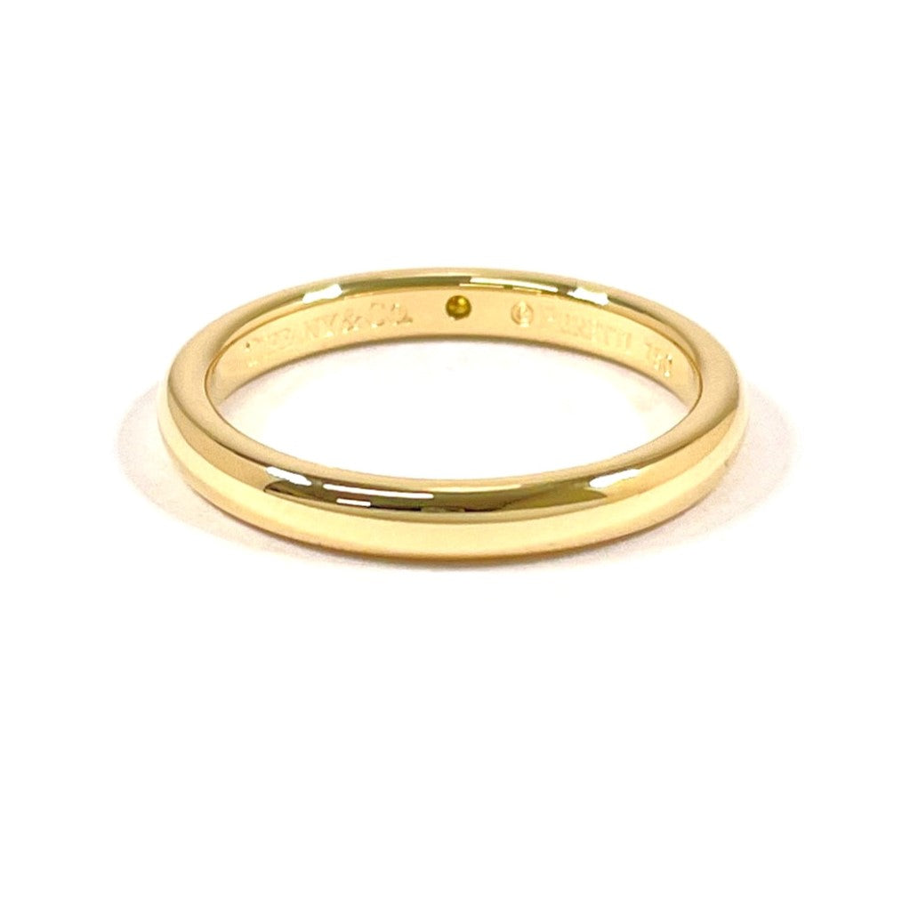 Tiffany & Co Elsa Peretti Stacking Band Ring K18 Gold Diamond