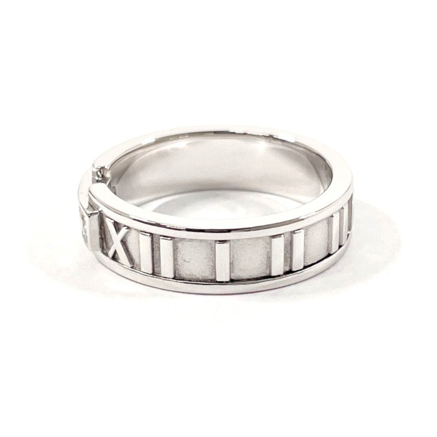 Tiffany & Co Atlas 3P Diamond Ring K18 White Gold