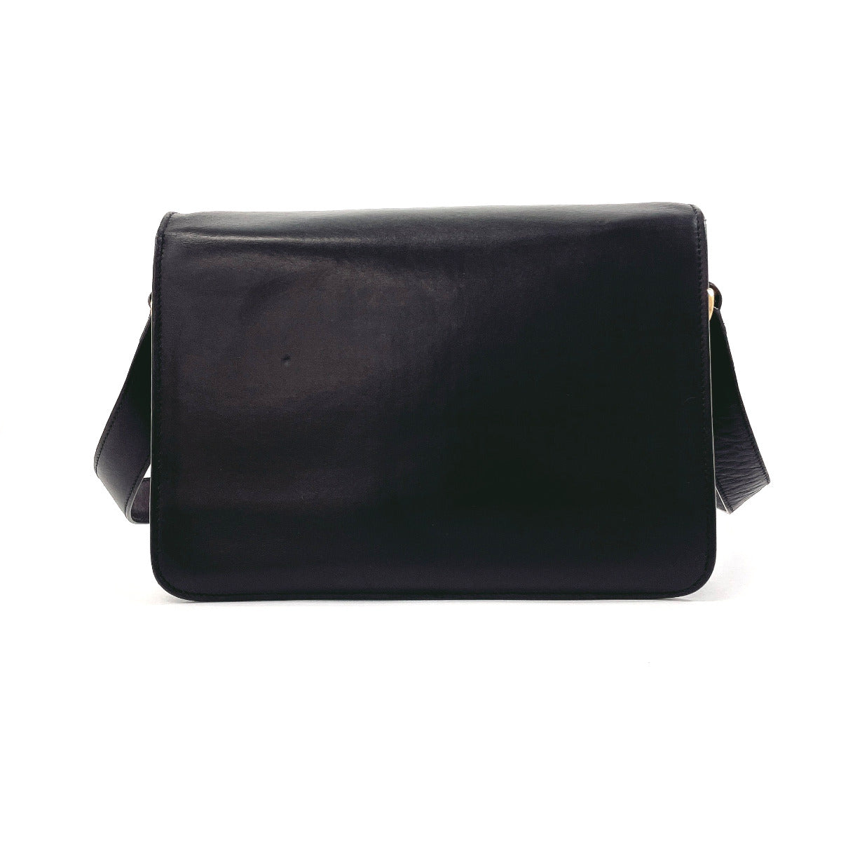 Celine Leather Carriage Buckle Shoulder Bag