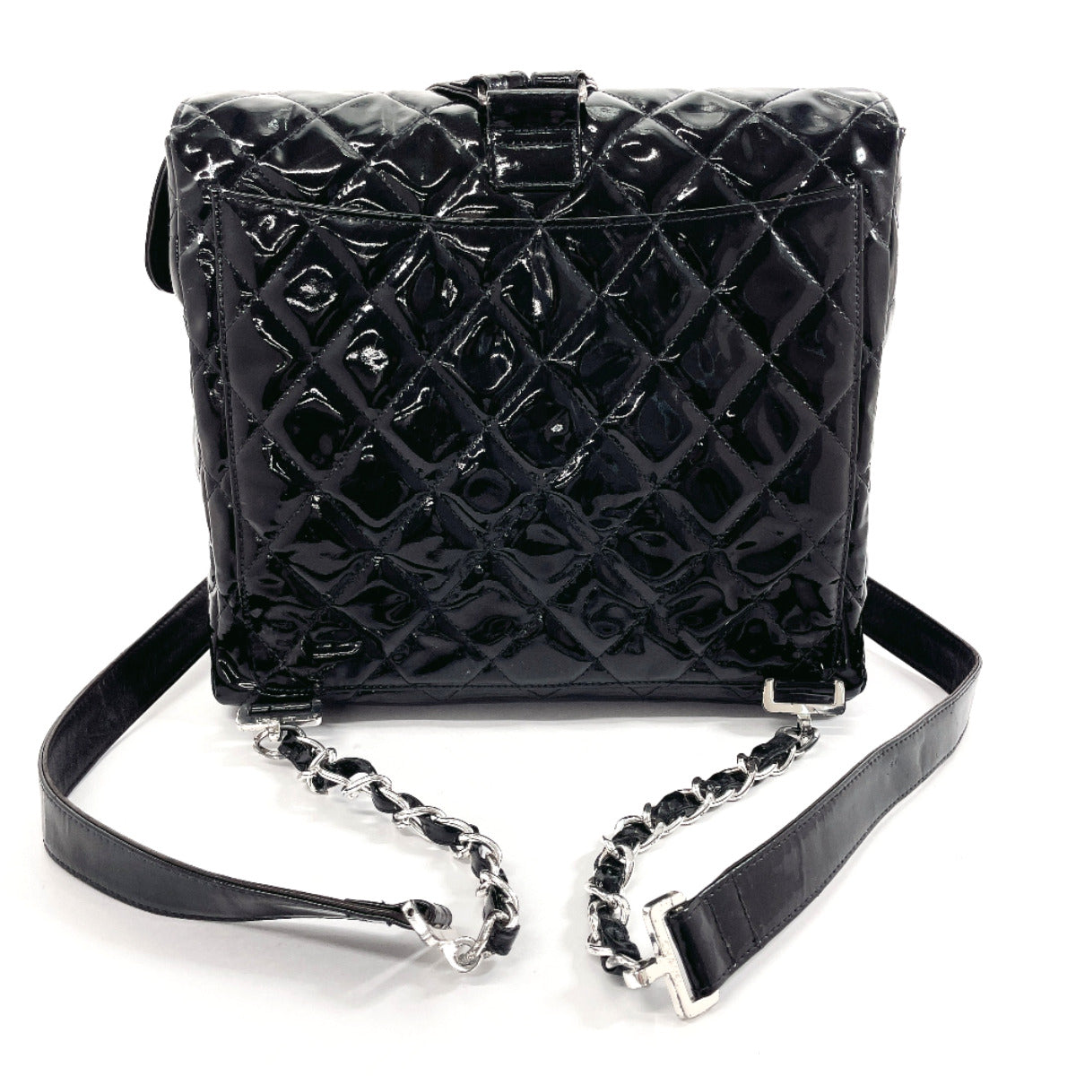 Chanel Patent Leather Matelasse Backpack