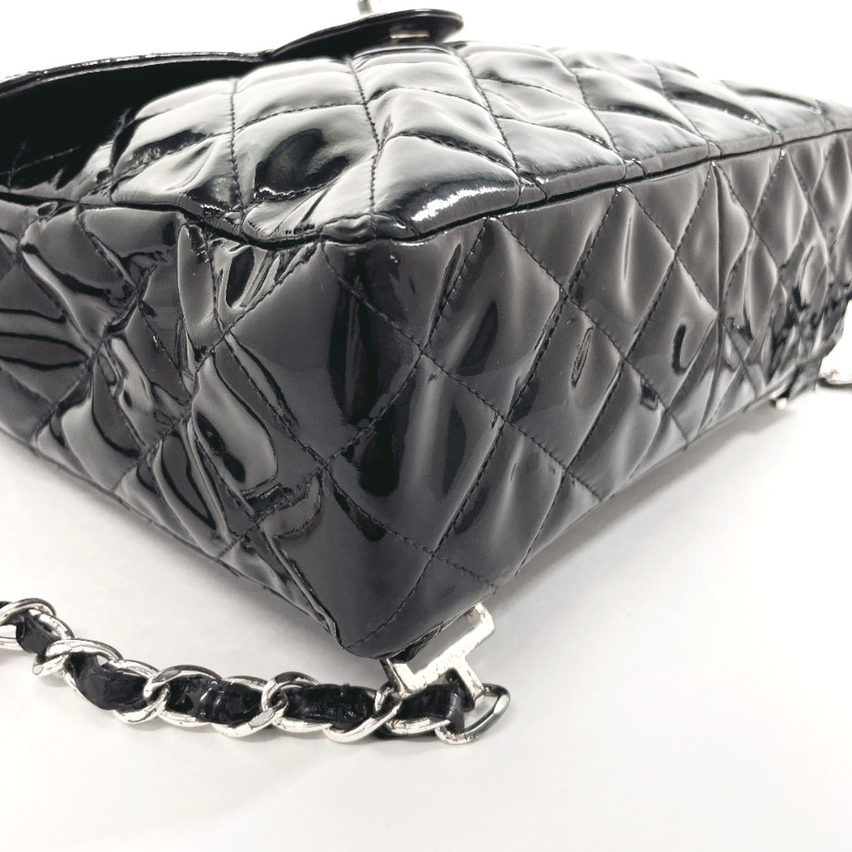 Chanel Patent Leather Matelasse Backpack