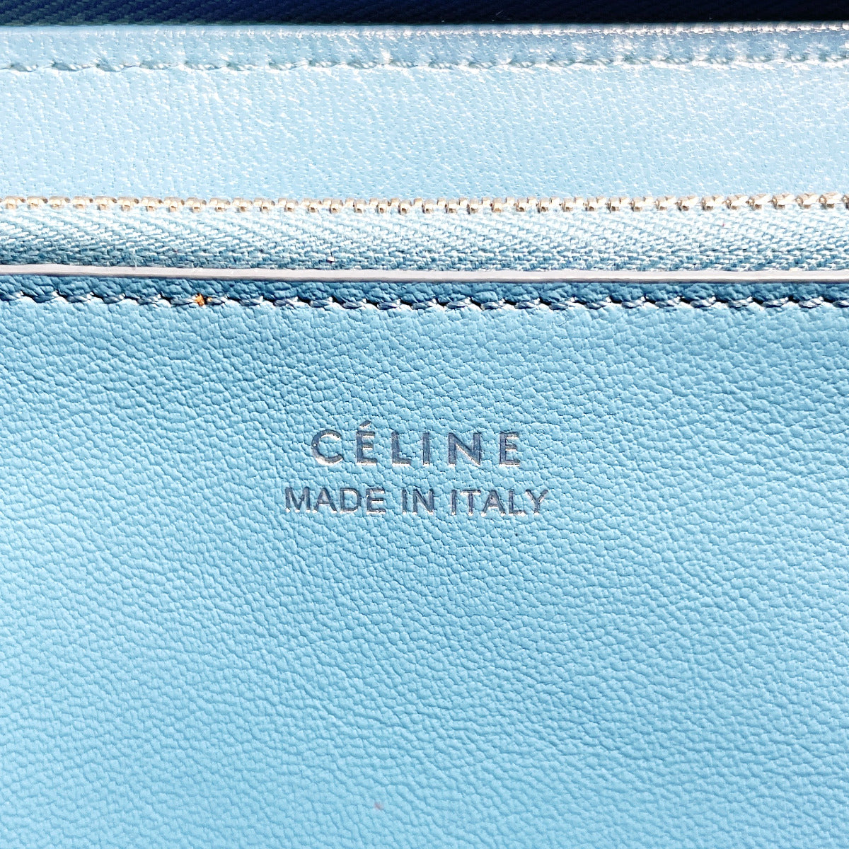 Celine Python Long Wallet Blue