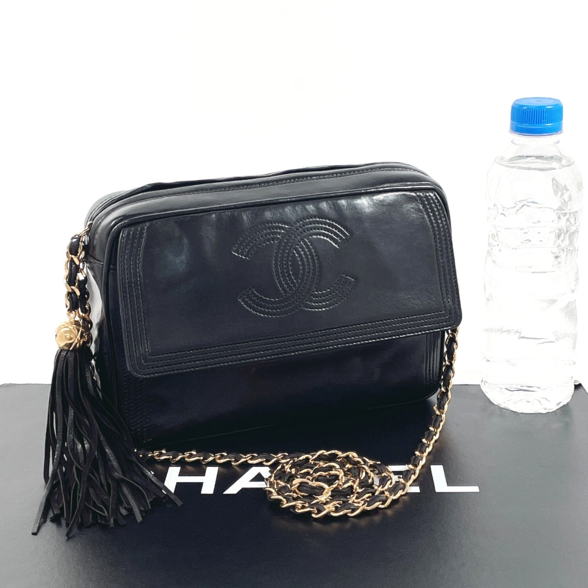 Chanel Lambskin Chain Fringe Shoulder Bag