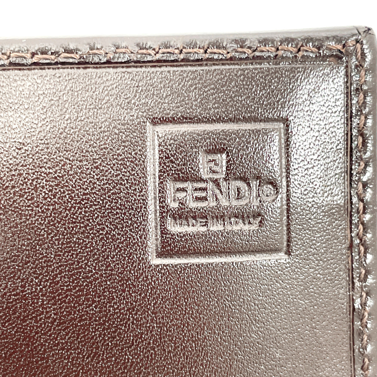 Fendi Zucca Canvas Leather Long Wallet