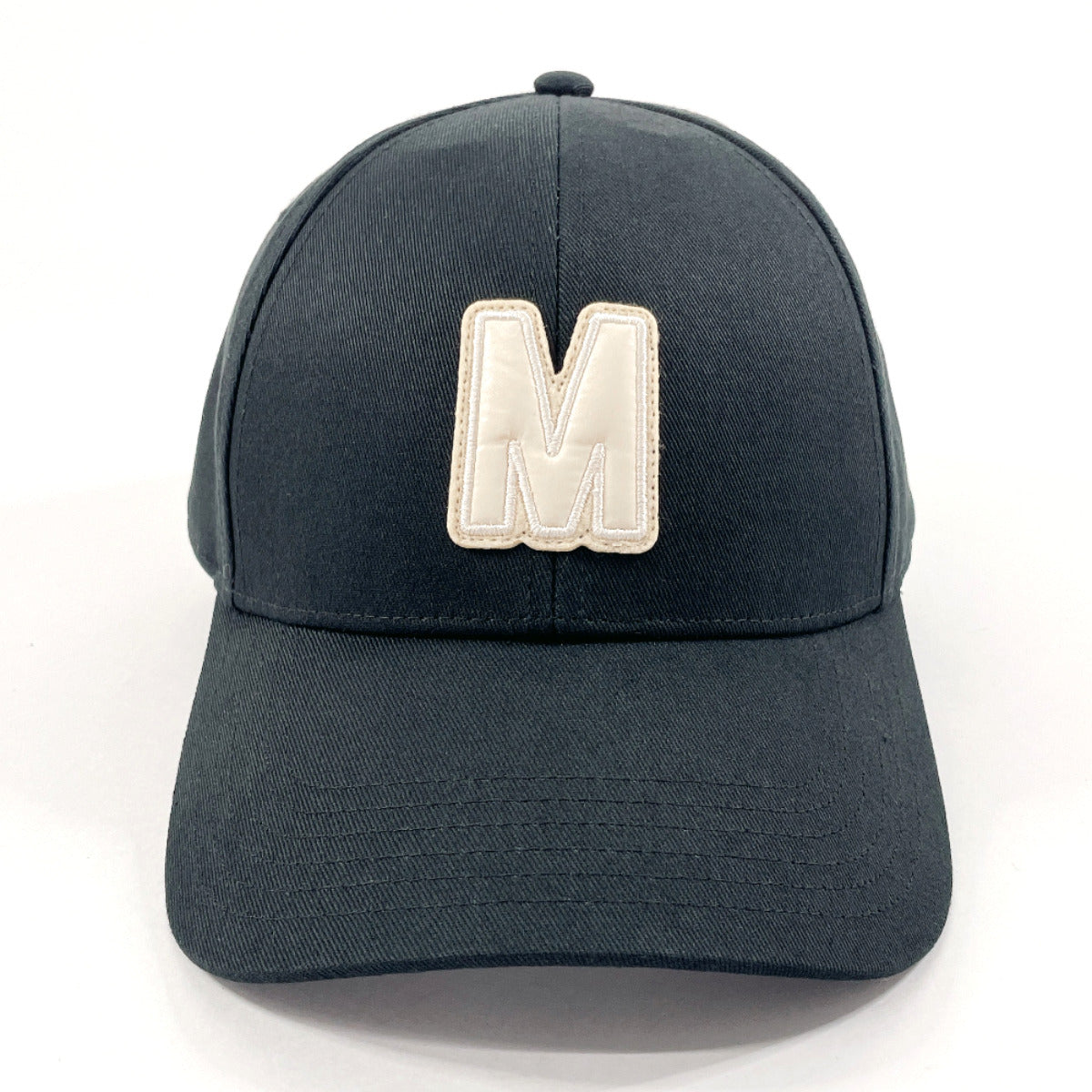 Moncler Cotton Baseball Cap Unisex Black