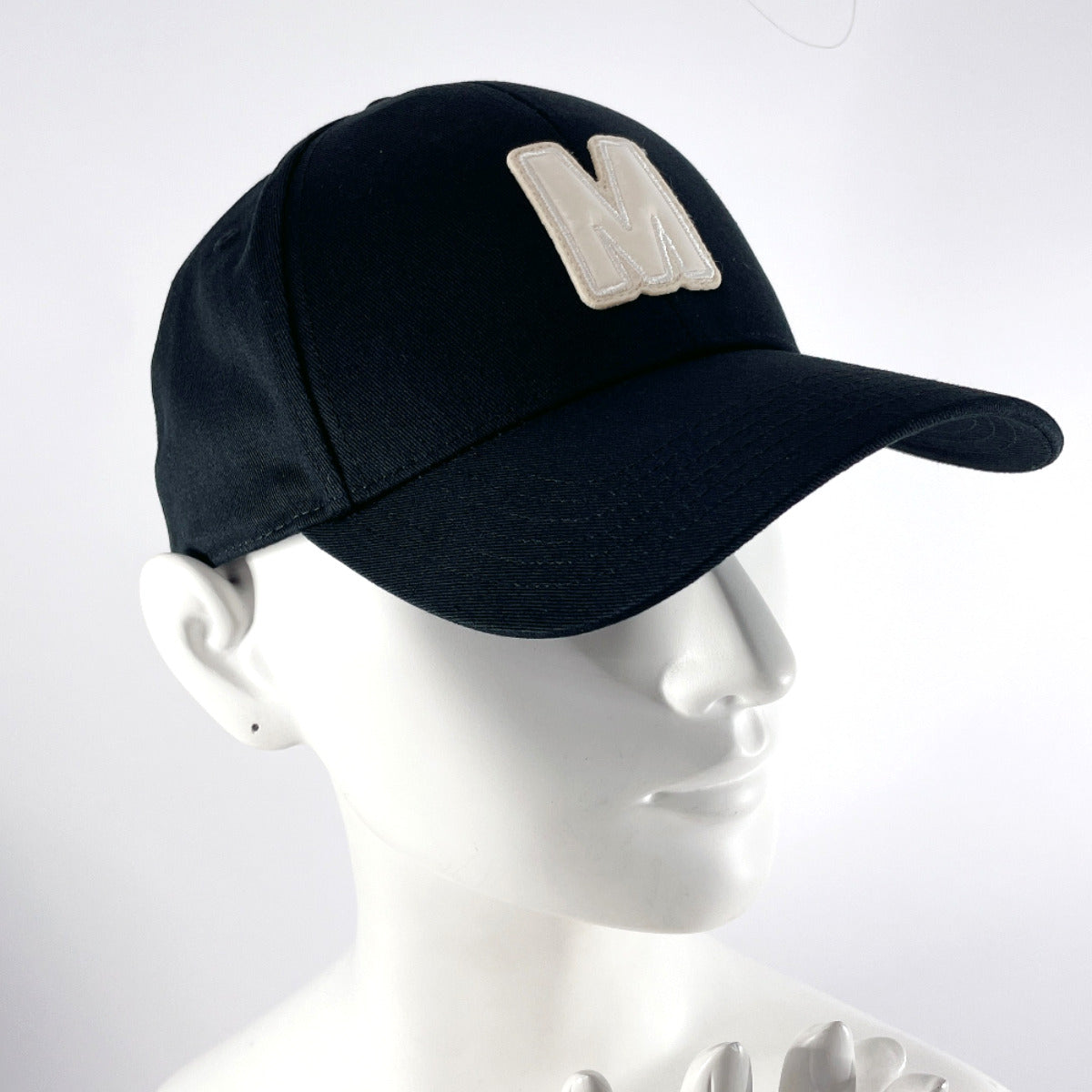 Moncler Cotton Baseball Cap Unisex Black